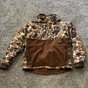 Drake Old School Brown Fleece Jacket